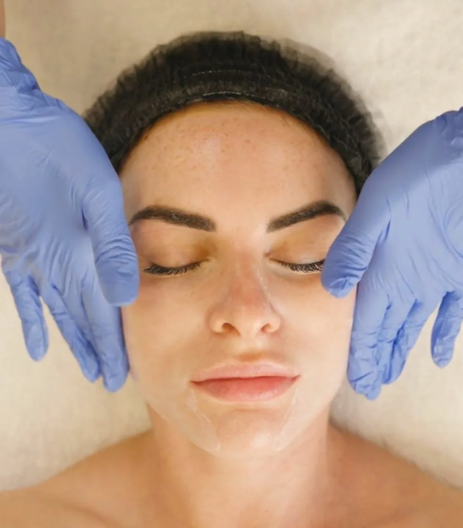 Step four of the Illumifacial: hydrating serums applied to protect the skin